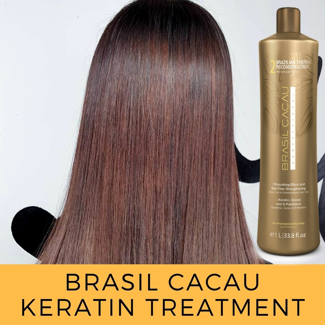 Thermal Reconstruction Keratin Treatment Smoothing Blowout Step 2 bottle only Cadiveu Brasil Cacau