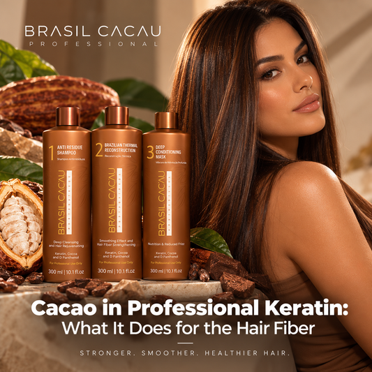 Cacao in Professional Keratin: What It Does for the Hair Fiber