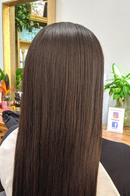 Long, Straight, and Luscious Hair with Brasil Cacau