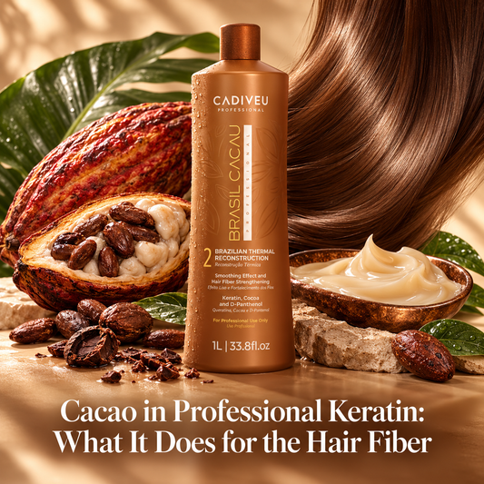 Cacao in Professional Keratin: What It Does for the Hair Fiber