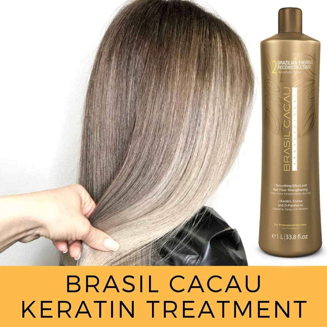Thermal Reconstruction Keratin Treatment Smoothing Blowout Step 2 bottle only Cadiveu Brasil Cacau