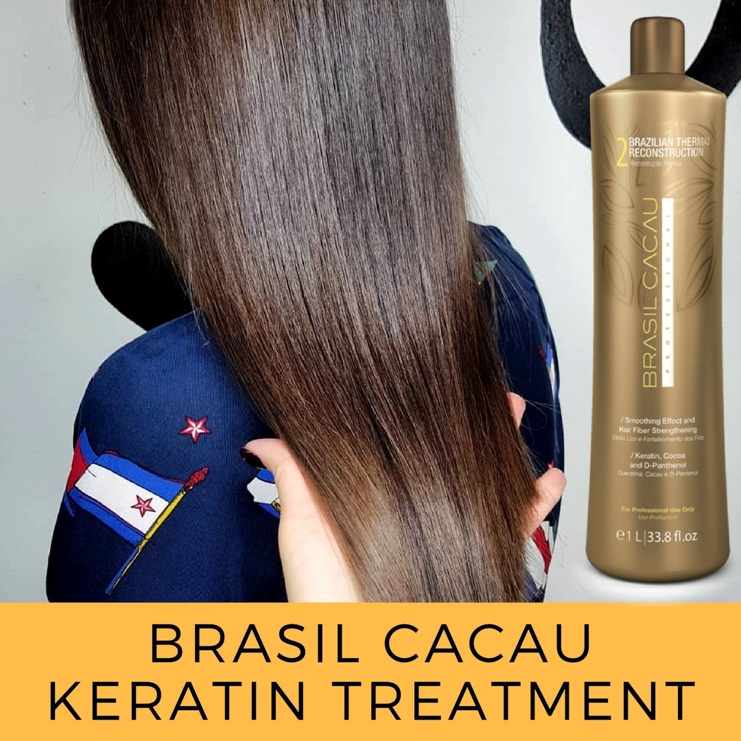 Thermal Reconstruction Keratin Treatment Smoothing Blowout Step 2 bottle only Cadiveu Brasil Cacau 