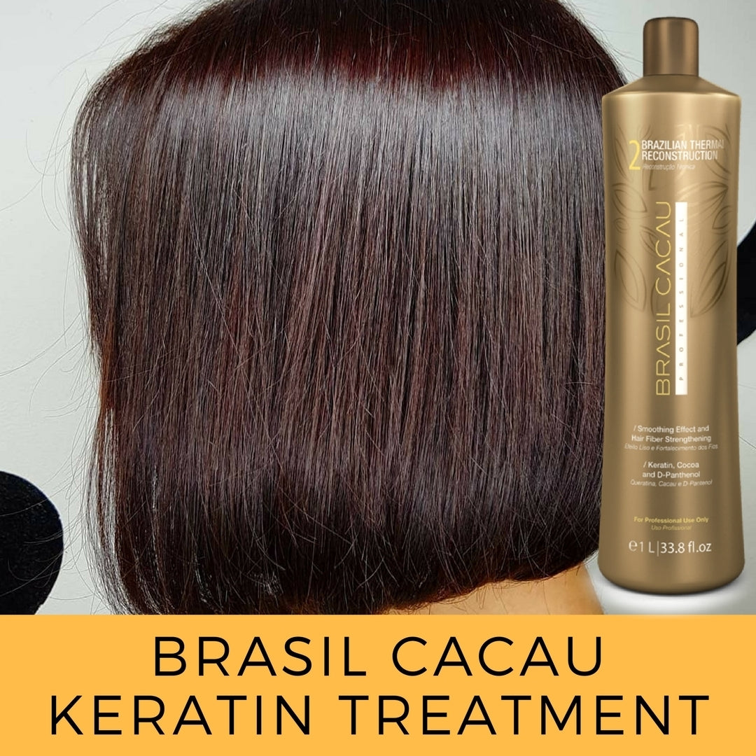 Thermal Reconstruction Keratin Treatment Smoothing Blowout Step 2 bottle only Cadiveu Brasil Cacau 